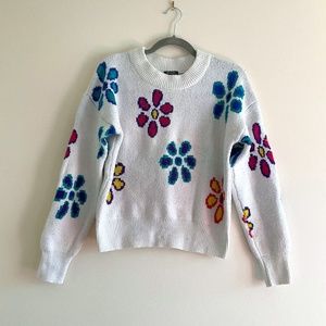 Cute Retro Floral Style Sweater
